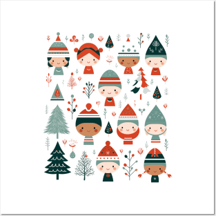 Ugly Christmas Pattern Posters and Art